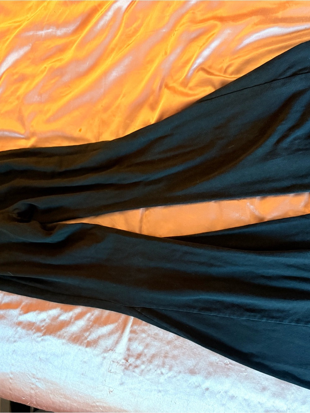 Black Wide-Leg Pants - Sleek Lounge Style